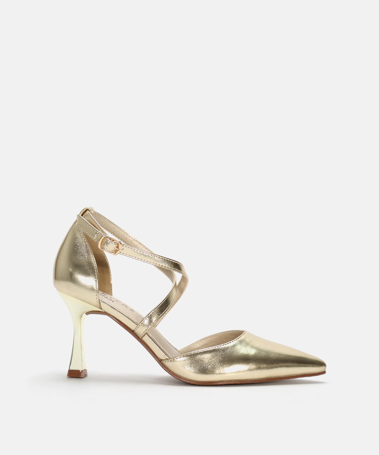 Zapato tac&oacute;n tiras cruzadas  image number null